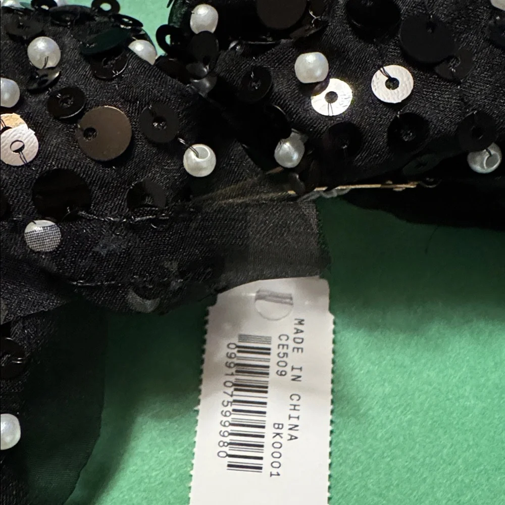 J.Crew Sequin sheer hair bow CE509